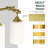 3-Light Dimmable Vanity Light With Milk Glass Shades Brushed Gold Finish-125104599