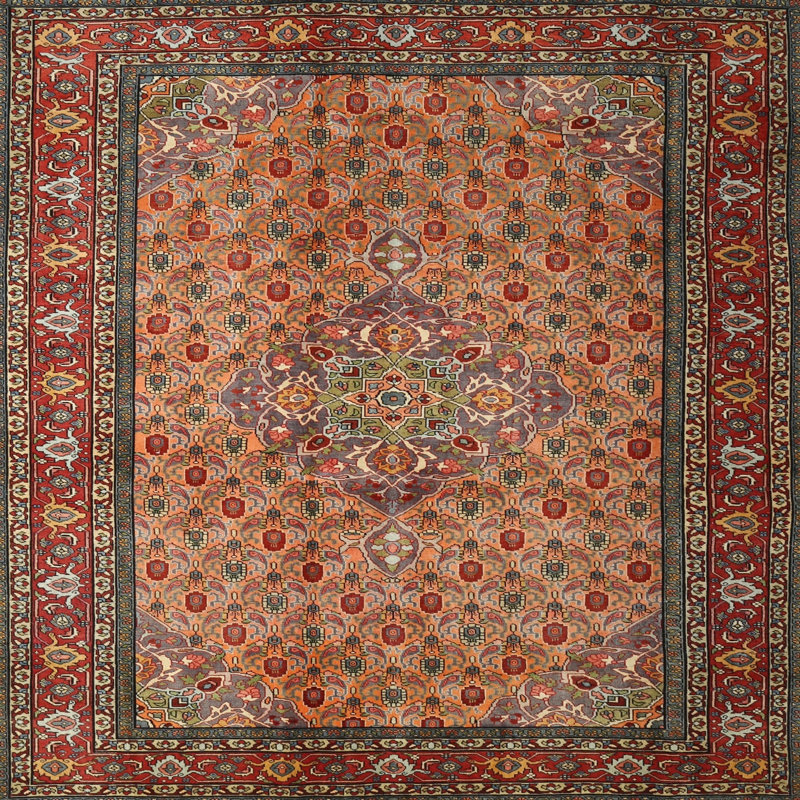 Oriental Indoor Rug, Square 3'