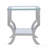 Chrome Glass Square Top End Table