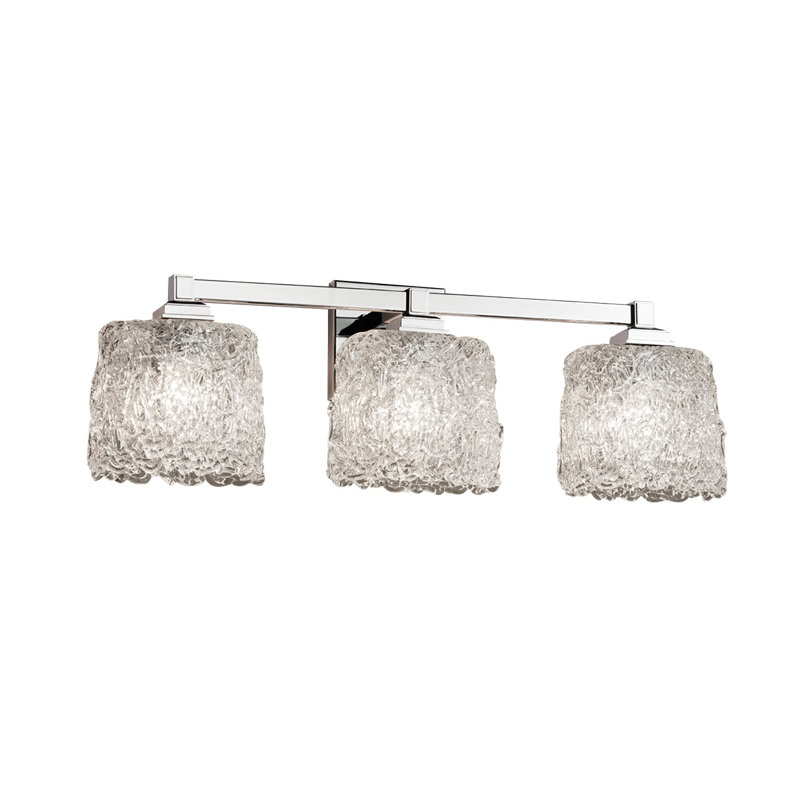 Barre d'éclairage de salle de bain 3 lumières Leroux, Noir mat