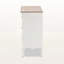 Armoire de rangement à 4 tiroirs en laiton à finition blanche et chêne Lippa, H 29,32 po x l 31,1 po x P 13,38 po