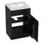Meuble-lavabo simple 20 po avec lavabo supérieur en céramique et 2 portes-460553941