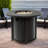 32" Propane Gas Fire Pit Table, 50000 BTU Round Steel Fire Pit For Outside Patio Deck Garden Courtyard