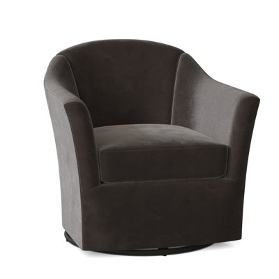 Fauteuil demi-tonneau pivotant de 33,5 po Barry