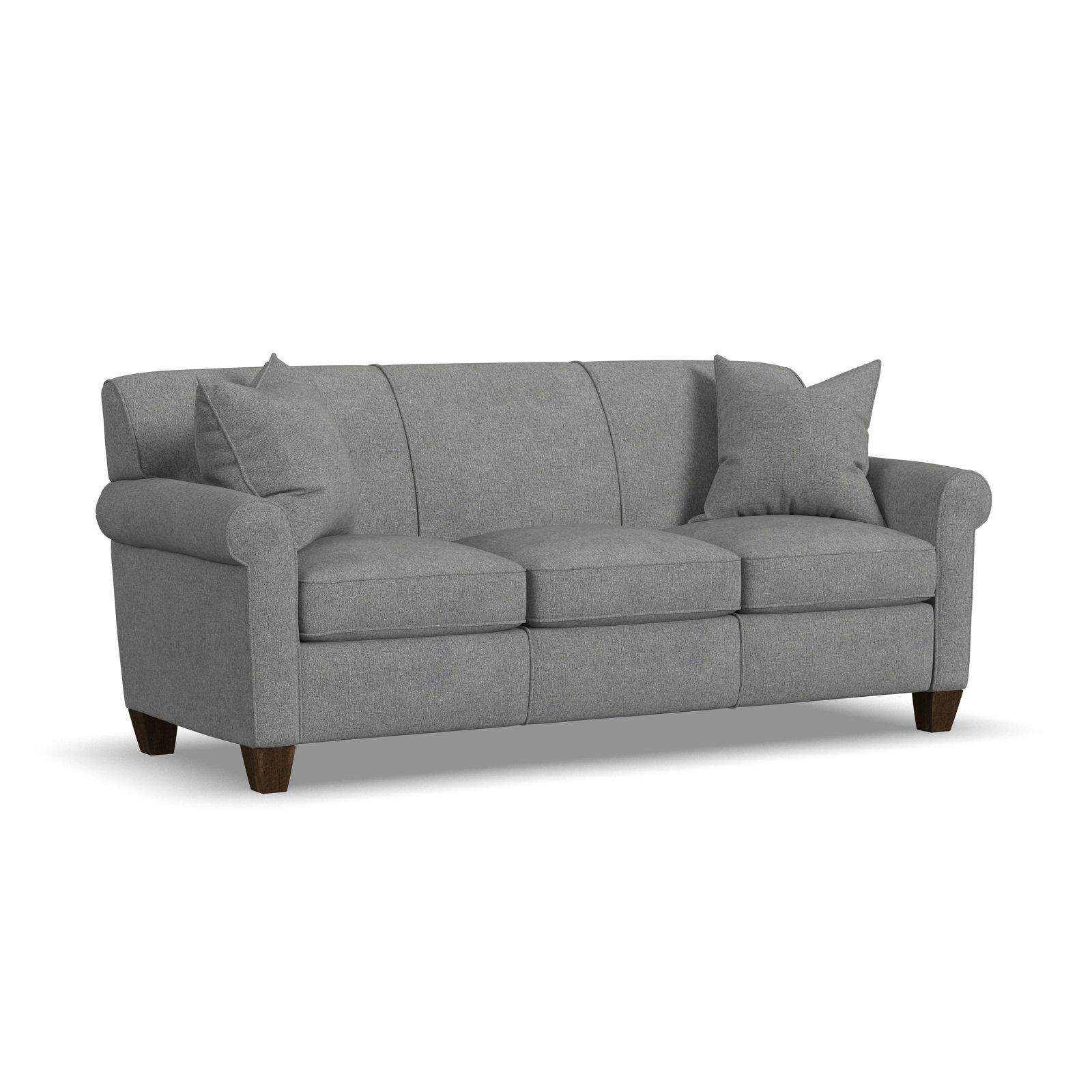 Finnian 82" Sofa, Pebble Silver 100% Polyester