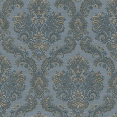 Tarn Floral Damask Wallpaper