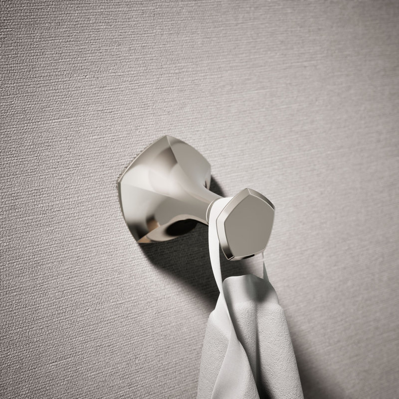 Occasion® Wall Mounted Robe Hook, Vibrant Polished Nickel