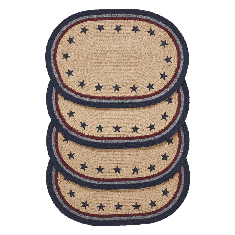 Geometric Oval Placemat, 13" x 19"