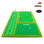 Tapis de putting green de golf YUNIC 4,88 m x 3,05 m avec pente – Tapis d'entraînement professionnel (5 trous) pour l'entraînement intérieur, garage, bureau et jardin.