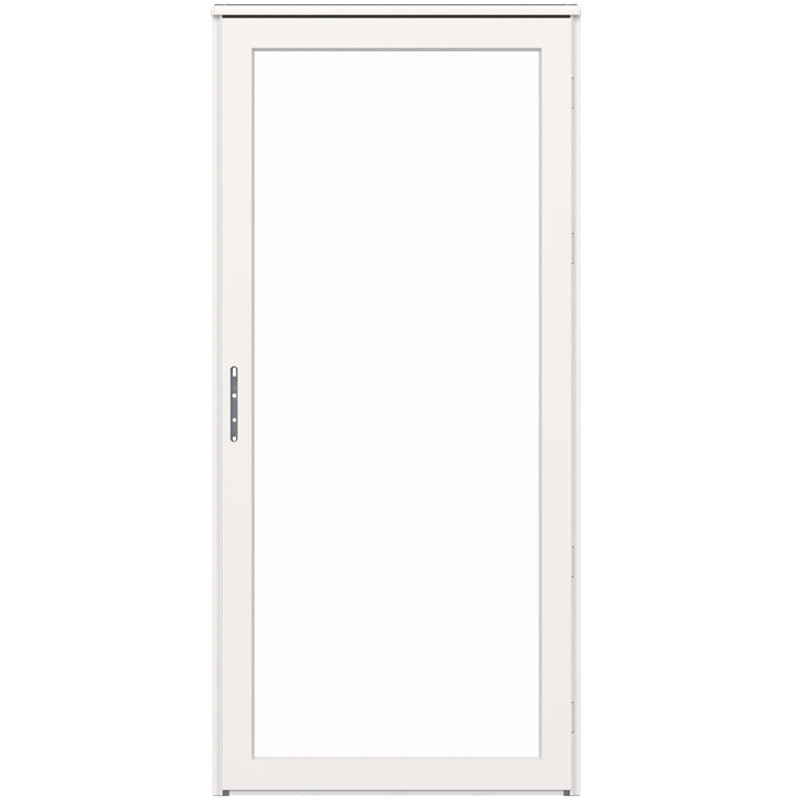 Porte de tempête pleine verre interchangeable Platinum (poignée vendue séparément), H 81 po x l 32 po, Galet