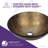 ANZZI Gardena 16.5'' Tempered Glass Circular Bathroom Sink-50274528