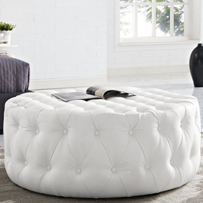 Modway Copper Grove Harrison Blue Amour Fabric Ottoman