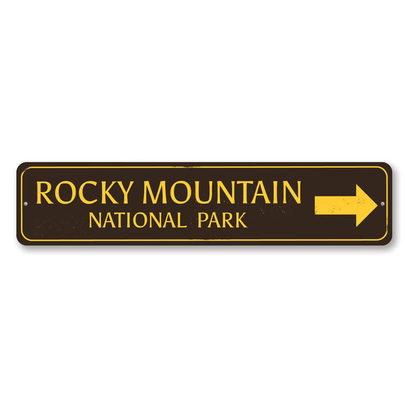 Panneau directionnel en aluminium National Park, H 6 po x l 24 po x P 0,06 po