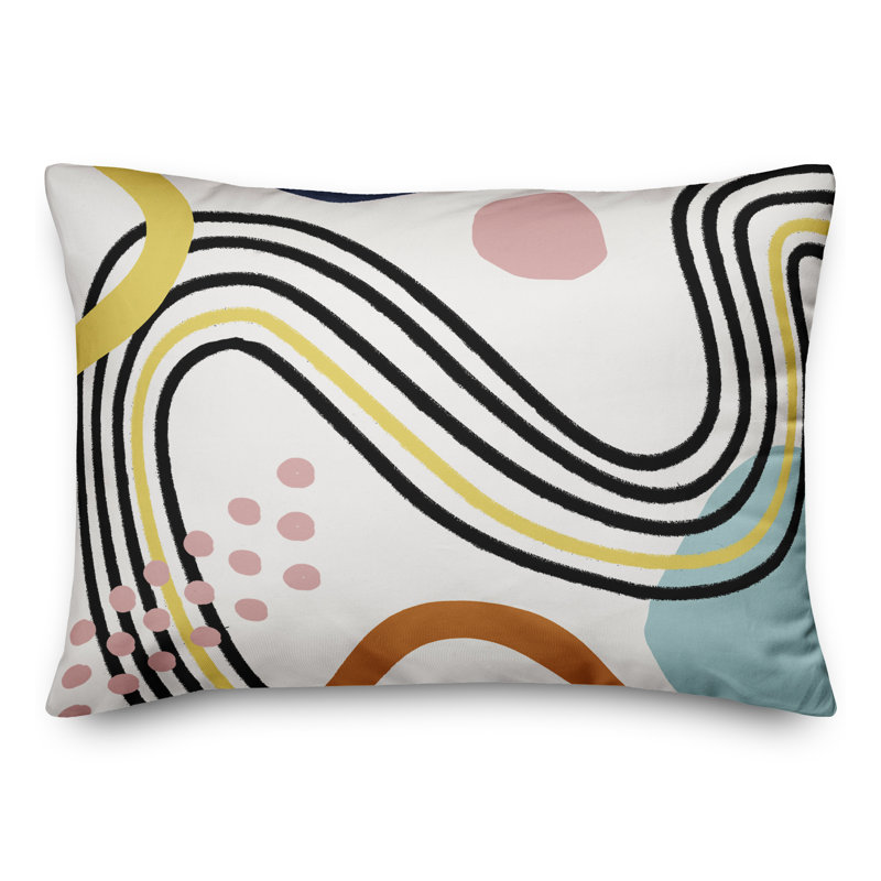  Decolors and Lines Rectangular Pillow Cover & Insert