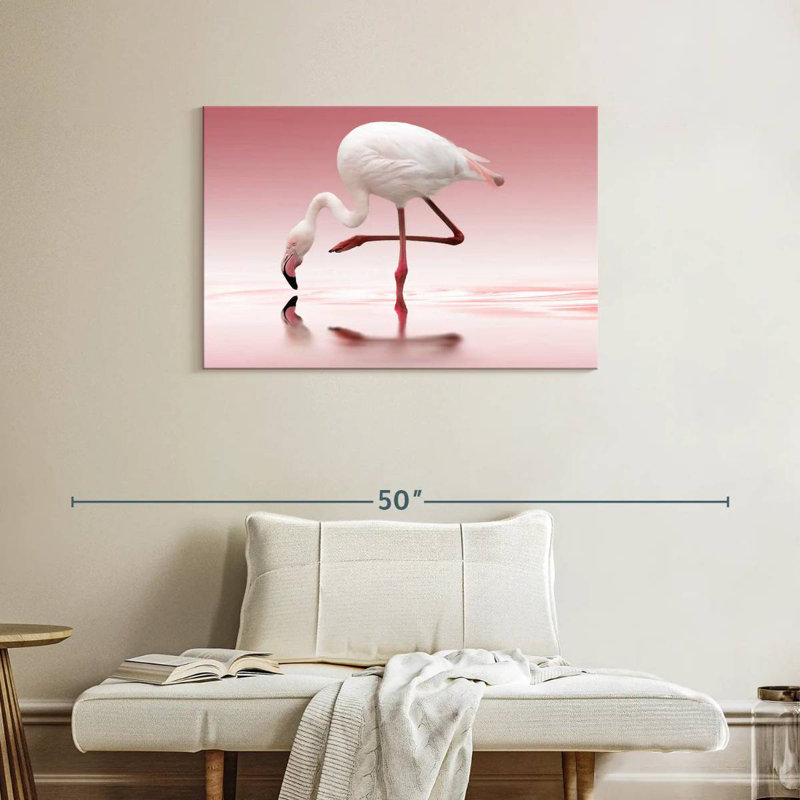 Brampt Bent Flamingo, 24" H x 36" W