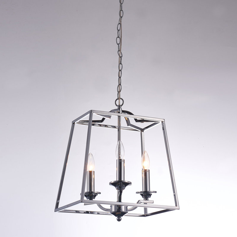 Lionnel Polished Chrome Frame Chandelier
