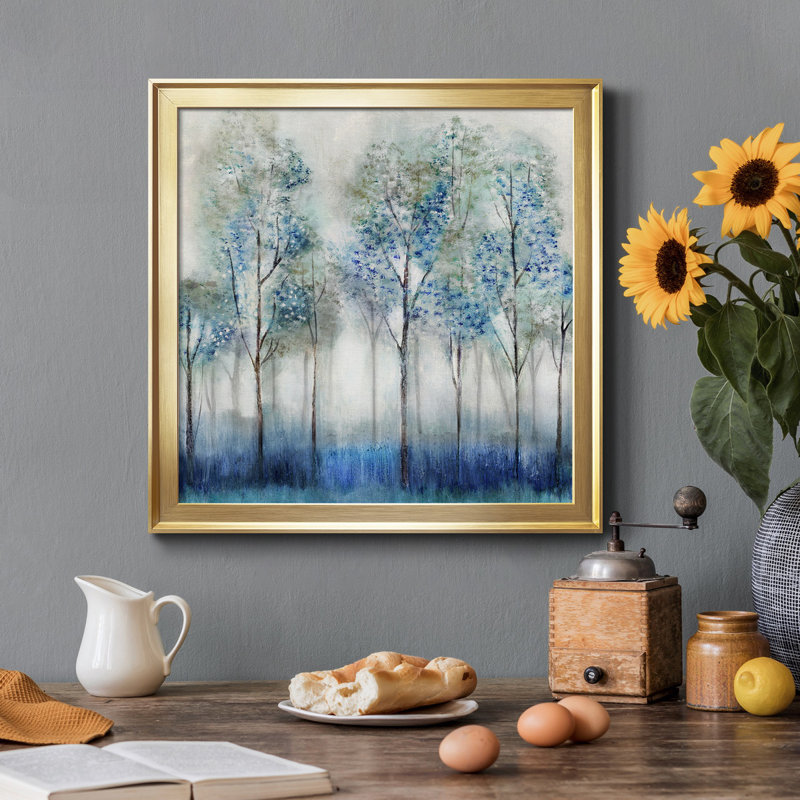 Forêt de rêve - cadre photo, reproduction d'art sur toile, Toile dorée encadrée, H 30,5 po x l 30,5 po x P 1,5 po