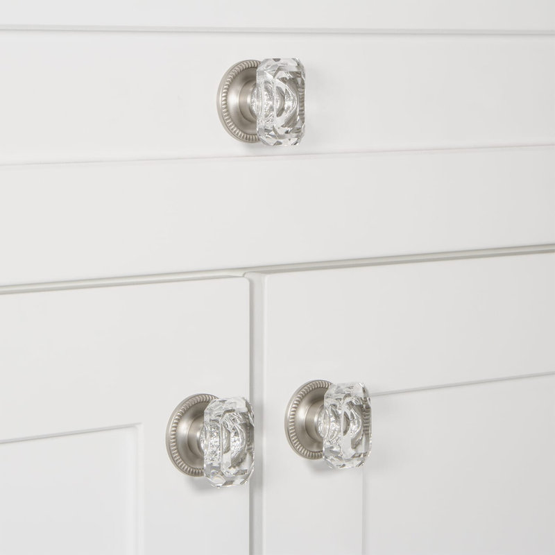Poignée d'armoire Baguette, Nickel satiné
