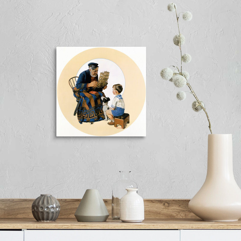 Art mural sur toile Norman Rockwell, H 12 po x l 12 po x P 1,25 po, Toile tendue