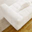 Canapé moderne de 84,6 pouces avec deux coussins décoratifs, tissu en polyester à poils longs texturé litchi doux pour la peau, canapé à trois places en mousse à carreaux-283092597-283092598-283092599