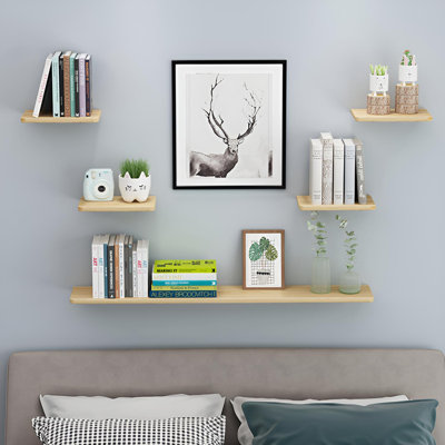 Solid Wood Floating Wall Shelf