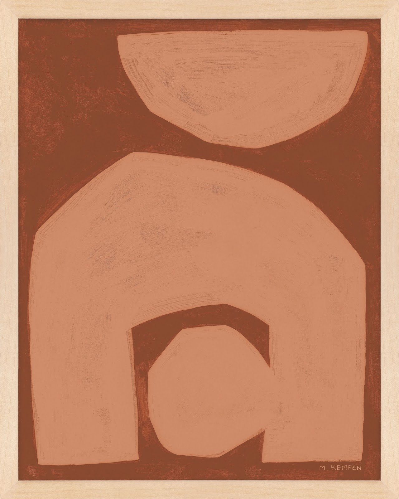 Module On Terra Cotta 2 by Michael Kempen, 20'' H x 16'' W, Brown