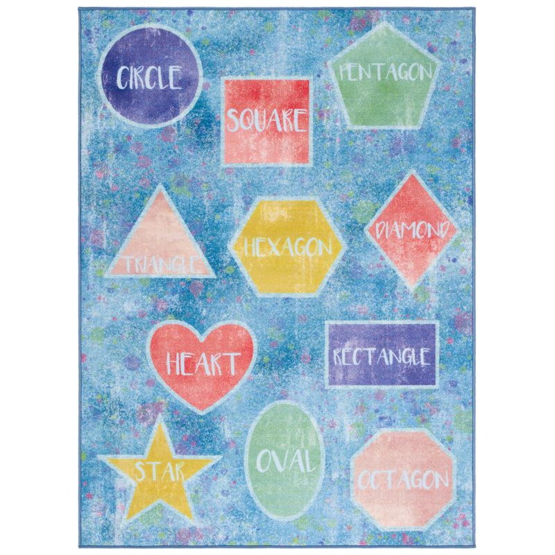 Kids Playhouse 200 Performance Machine Washable Rug, Rectangle 5'5" x 7'7"