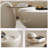 Nesting 42" Modern Round Creamy White Coffee Table, 2 pieces for Living Room