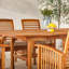 6 - Person Acacia Wood Patio Dining Set with Rectangular Table , Cushions Included-1096701917