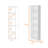 Sutton Slim Bookcase With Modern 5-Shelf Design-1796692680