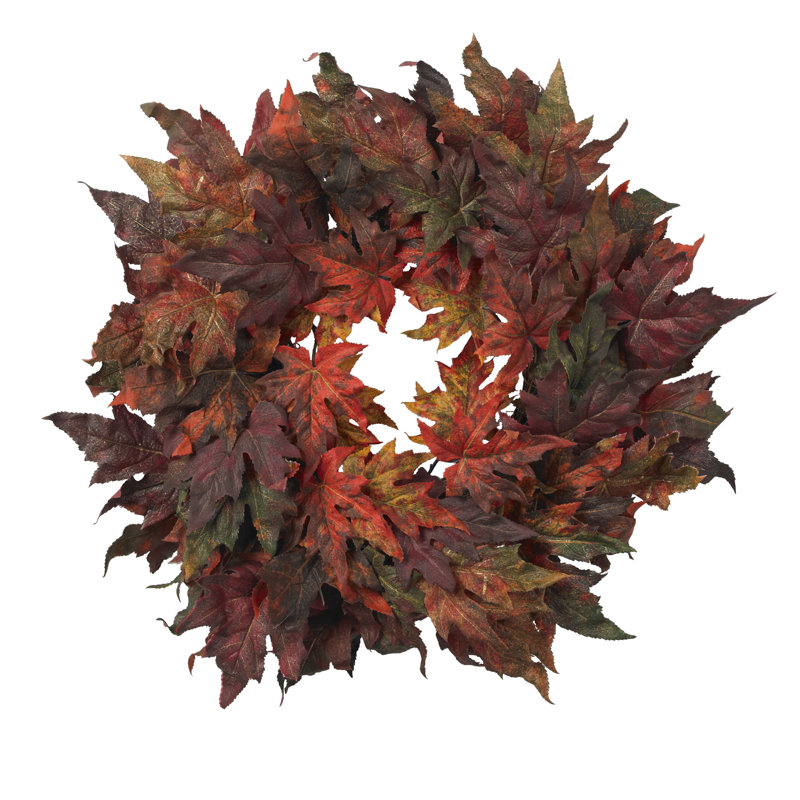 30'' Faux Maple Plastic Wreath