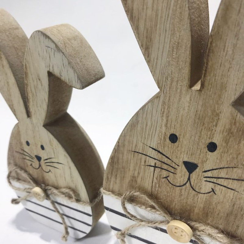 Ensemble de 2 figurines de lapins Jeannine