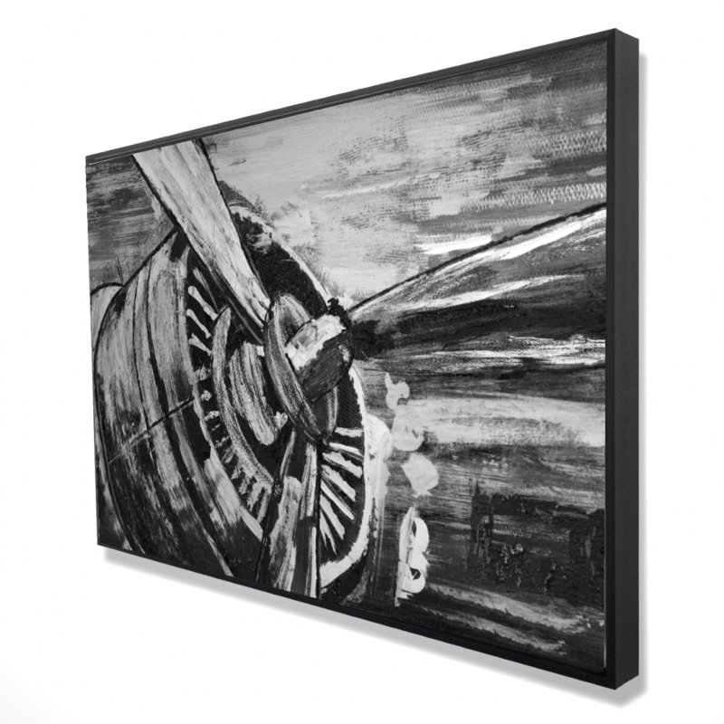 "Hélice d'avion rétro" sur toile