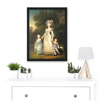 Portrait Doomed Queen Marie Antoinette Children France - Single Picture Frame Print