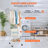 Metal Rolling Laundry Basket with Hanging Garment Rack, Height Adjustment Laundry Hamper Cart with Basket Load and Shelf Load, Storage Organizer with Heavy-Duty Lockable Wheels