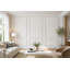 Ensembles pré-découpés de moulures murales auto-adhésives - Moulure décorative pour mur décoratif, salon, chambre à coucher, couloir, bricolage, couvre un mur de 12 pi, ensemble de 6 - 3 haut 3 bas