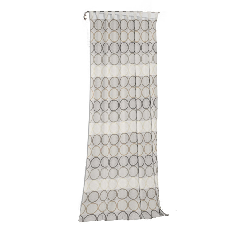 Deguzman Room Darkening Curtain Single Panel, 225cm H x 132cm W, Light grey