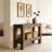 63" Console Table, Farmhouse 2-Tier Entryway Table Sofa Table