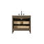 Meuble-lavabo simple 36 po en chêne chocolat-849997516-849997504