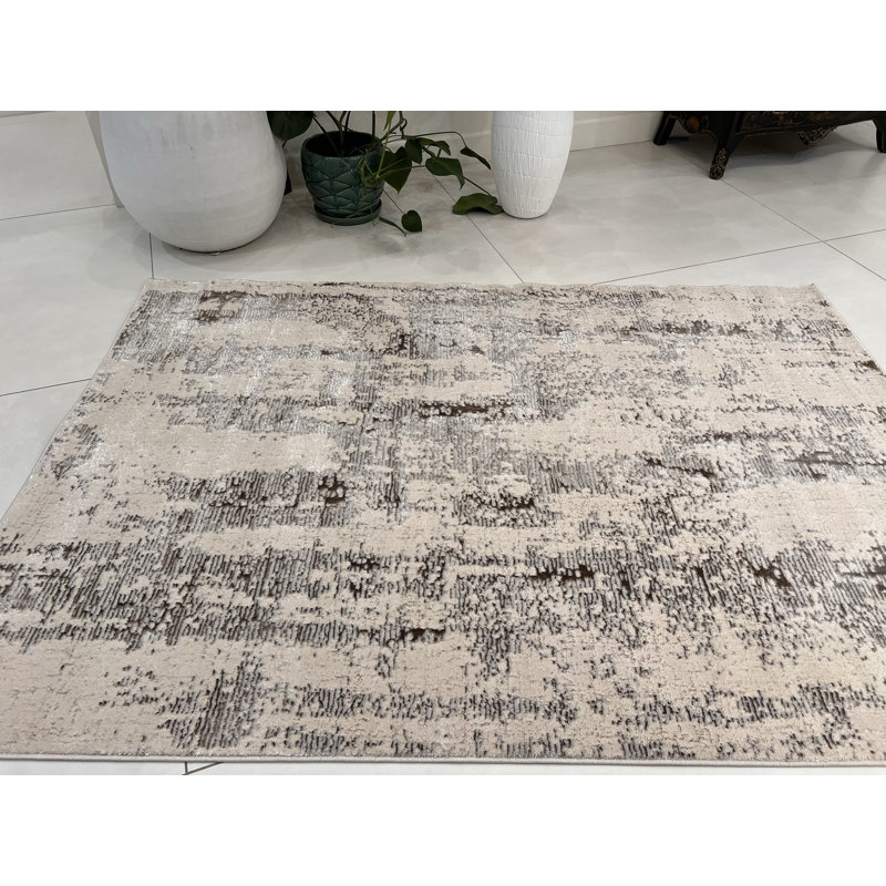 Maeen Performance Abstract Indoor Rug, Rectangle 5'1" x 7'5"