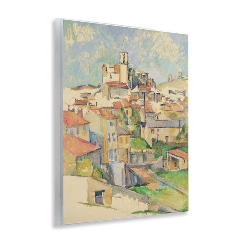 Plaque murale paysage urbain Gardanne Cezanne, design par Paul Cezanne