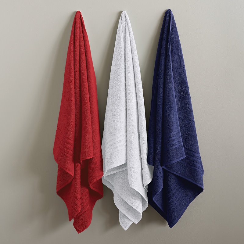 Ensemble de serviettes Ella Jayne (4 faces, 4 mains, 4 salles de bain), Bleu marine