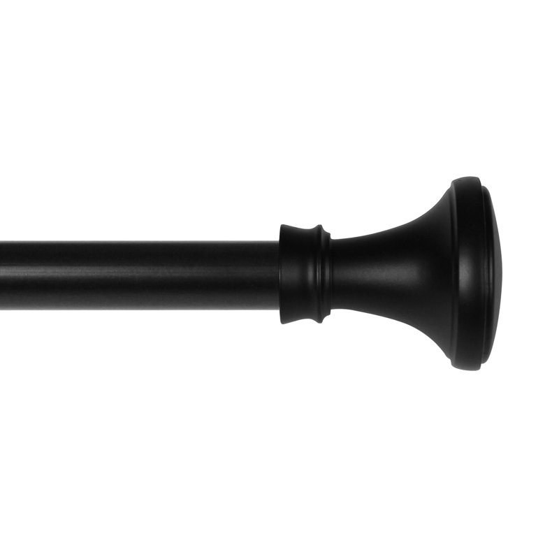 Tringle à rideaux simple réglable de 28 po à 48 po 0,625 po Damontra