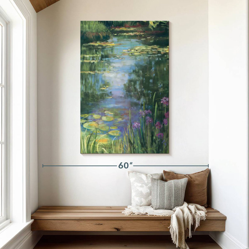 Alvord Garden Pond I, 48" H x 32" W