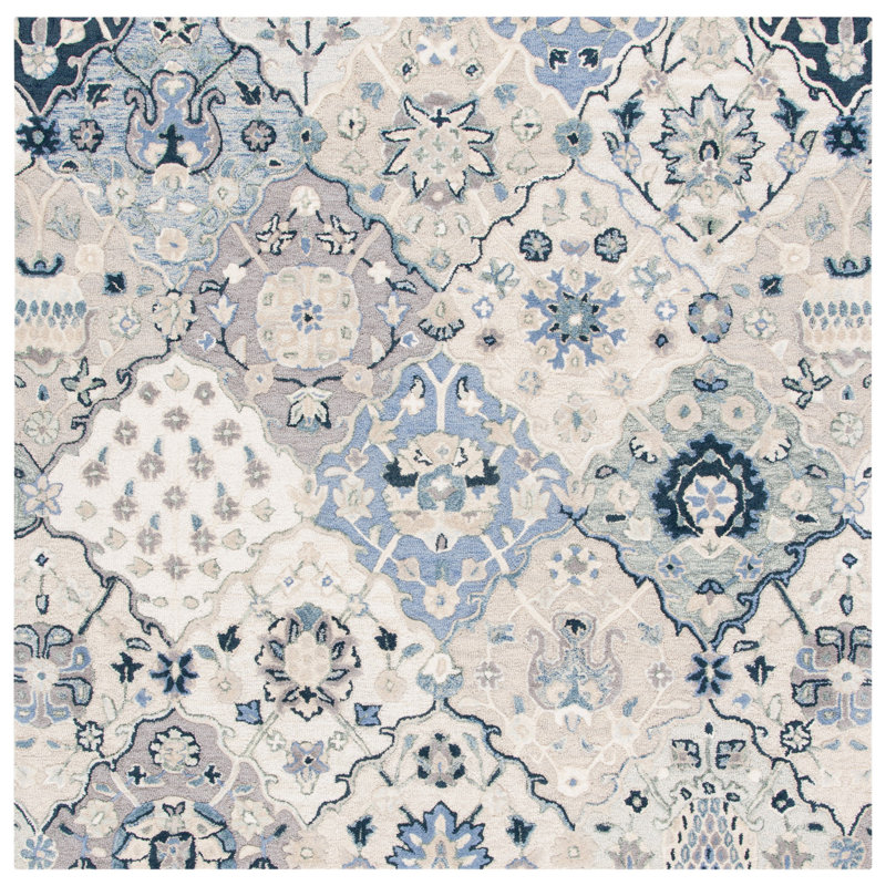 Taumsauk Hand Tufted Wool Oriental Rug, Square 8'