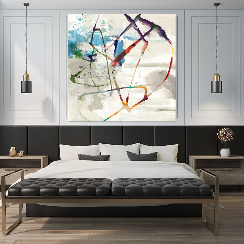 «Playful Intent II» par Sisa Jasper, reproduction d'art sur toile tendue, H 72 po x l 72 po x P 1,5 po