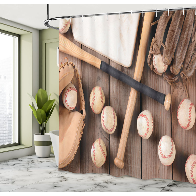 Shower Curtain with Hooks Included, 75" H x 69" W