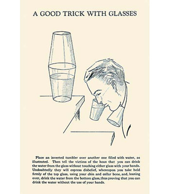 «A Good Trick with Glasses» par Harry Houdini, impression
