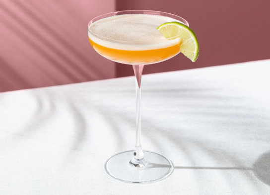 coupe glass serving cocktail