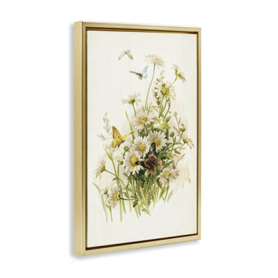 Toile flottante encadrée "Spring Pickings Florals" par Piddix